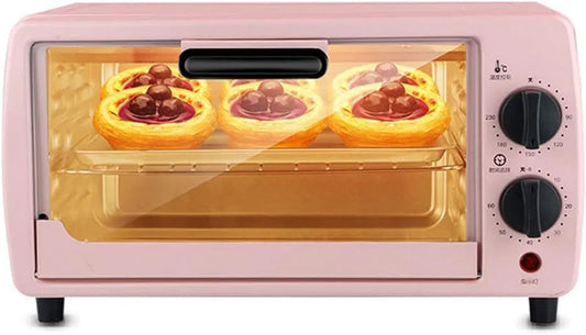 RKYRRKI 60-Minuten-Timer, Mini trouby, 9L Mini-Pečicí trouba Settlement teplota 0-230 ° C a 60minutový časovač, Šedá, 9L, 600W, 3 v, 35 cm