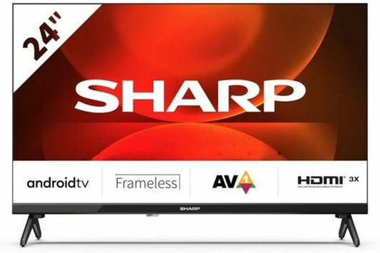 SHARP 24FH2EA, Televizory, 24 palcová TV (60 cm) HD Ready Android TV - Multimedia Streaming LED Smart TV bez, Černá, 60 cm, 1366 x 768, 5 x 36