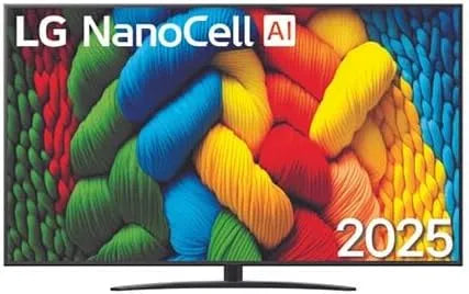LG NANO81 86NANO81A6A, Televizory, TV AI (2025) 86 palců NanoCell UHD 4K - 86 A6A, Hnědá, 4K, 7 G, 60 Hz