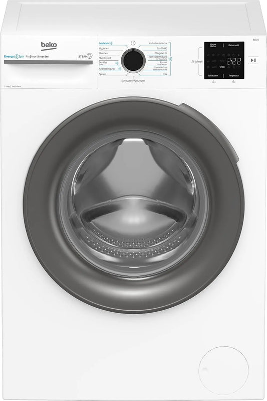 Beko BM3WFU4941W1, Pračky, pračka, 9 kg, přední nakladač, zbývající časový displej, plně automatická pračka, Bílá, 3W, 4941W, 2 v