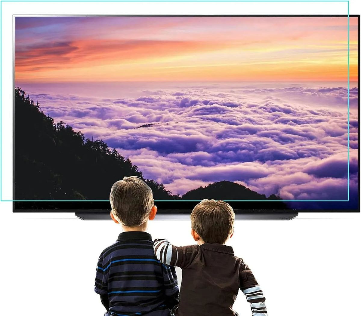 QUSYZD, Ochranné prvky obrazovky TV, Anti- modrá TV obrazovka ochranný film, 77 palců, mat anti- směs / anti- scratch, Černá, 4K, 3v, OLED