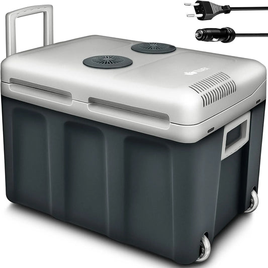 tillvex, Chladničky, el. chladicí box na 40L s válečky 12 V & 230 V, Černá, 40L, 12 V, 230 V, 240V