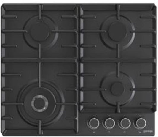 Gorenje GW642AB, Varné desky, Kochfeld Benzín Počet hořáků / vaření zóny 4 otáčecí tlačítka Černá, 60 cm