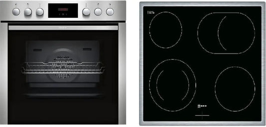 Neff EDX40 E1CCD2AN3, Sety sporáku a trouby, sporák sestávající z, N 30, sporák, 60 x 60 cm, EasyClean cleaning, Circotherm, Černá