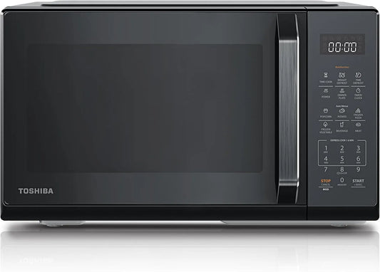 TOSHIBA MW3-EM23PE, Multifunkční mikrovlnné trouby, Mikrovlnná trouba v zrcadle černá, 23 litrů, 800 W, Digitální Solo Mikrovlnná, Černá, 23 l