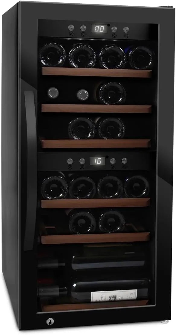 mQuvee, Chladničky na víno a sekt, mQuvée lednice na víno, WineExpert 24 Fullglass černá, černá, prostor pro 24, 24 l, 5 × 87, 5 × 55