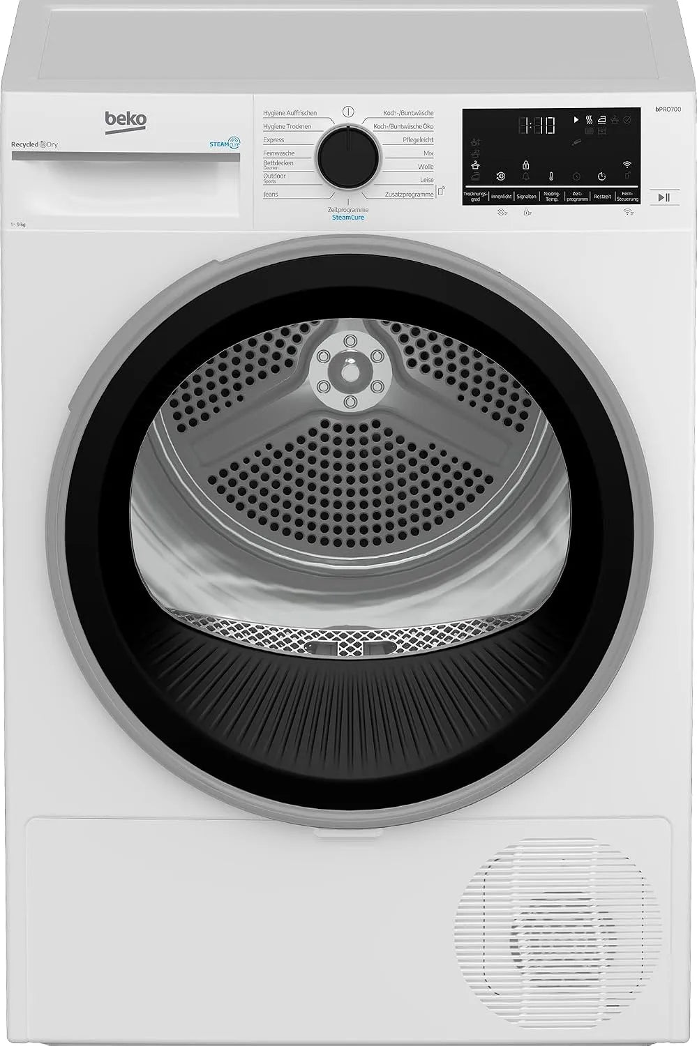 Beko B7T89209, Sušičky s tepelným čerpadlem, sušička oblečení, 9 kg, přední nakladač tepelného čerpadla sušička, 15 programů, Bílá