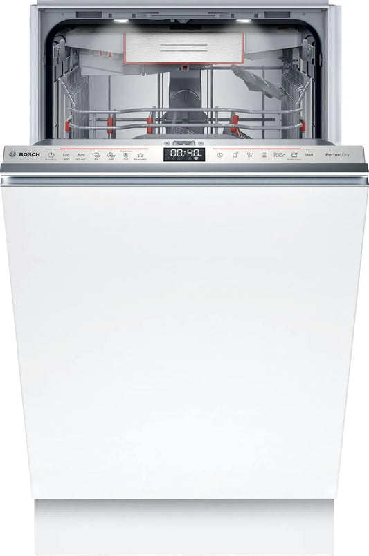 Bosch SPV6YMX08E, Myčky nádobí, 60 cm, Série 6, Myčka na nádobí Smarter plně integrovaná, 45 cm, zásuvka příborů, myčka, Stříbrná, 51 kW