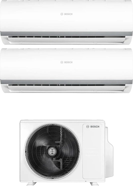 Bosch CL5000M, Splitové klimatizace 53 / 2 E multispilační vnější jednotka 554x805x330 5.3kW, Šedá, 554x805x330, 5.3kW, 2 v