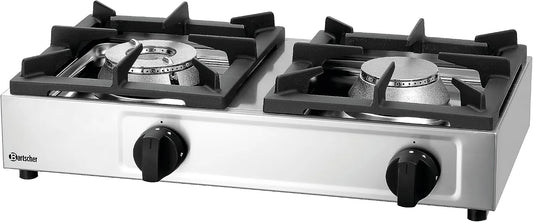 Bartscher 2-Flammen 2-plamen, Sety sporáku a trouby, plyn stolní sporák - 1058503, Šedá, 1 x 6, 5 kW, 1 x 4, 11 kW