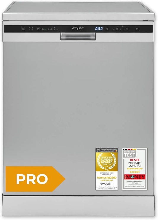 Exquisit GSP56314-030C, Myčky nádobí, 60 cm, Excelentní Volnoruční myčka 60 cm Stříbrná myčka nádobí, Stříbrná