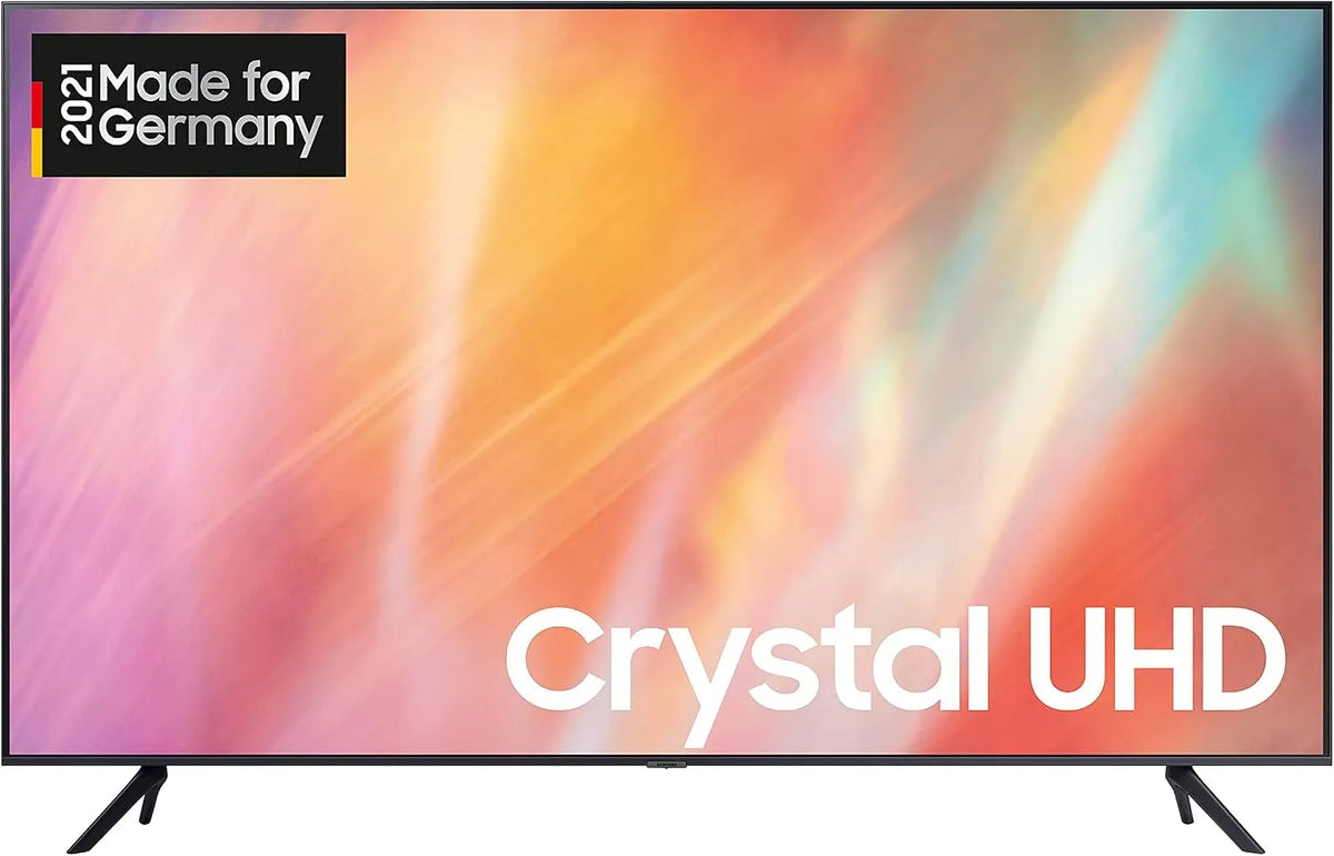 Samsung GU75AU7179UXZG, Televizory, Crystal UHD 4K TV 75 palců (, německý model), HDR, Q-Symphony, bezrámový design, Černá, 4K