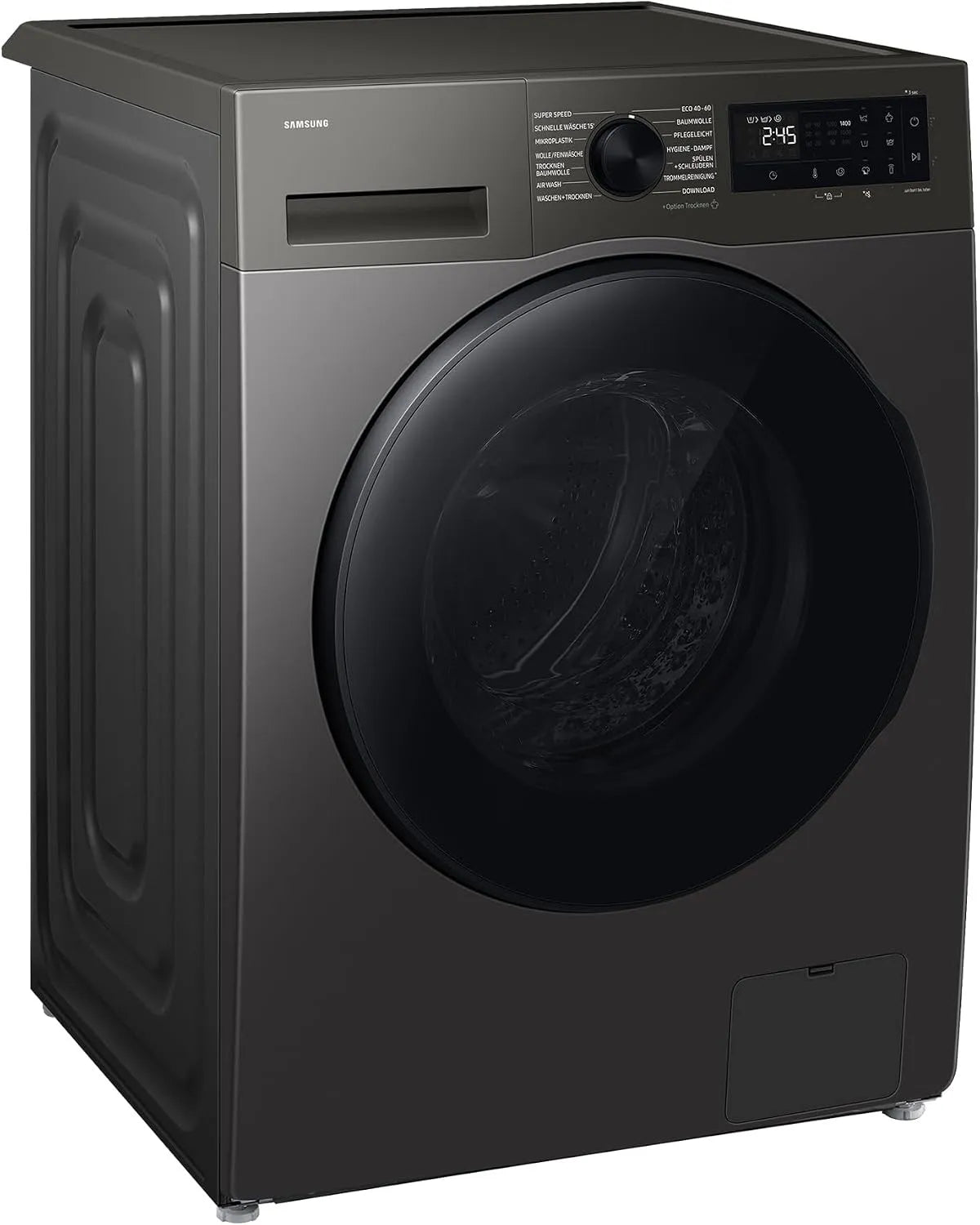 Samsung WD9BHG5U34BXEG, Pračky, pračka sušička, 9 + 6 kg, pračka a sušička v jednom zařízení, AI Ecobublina &, Stříbrná, 6 kg, 10l, 9 kg, 5 kg
